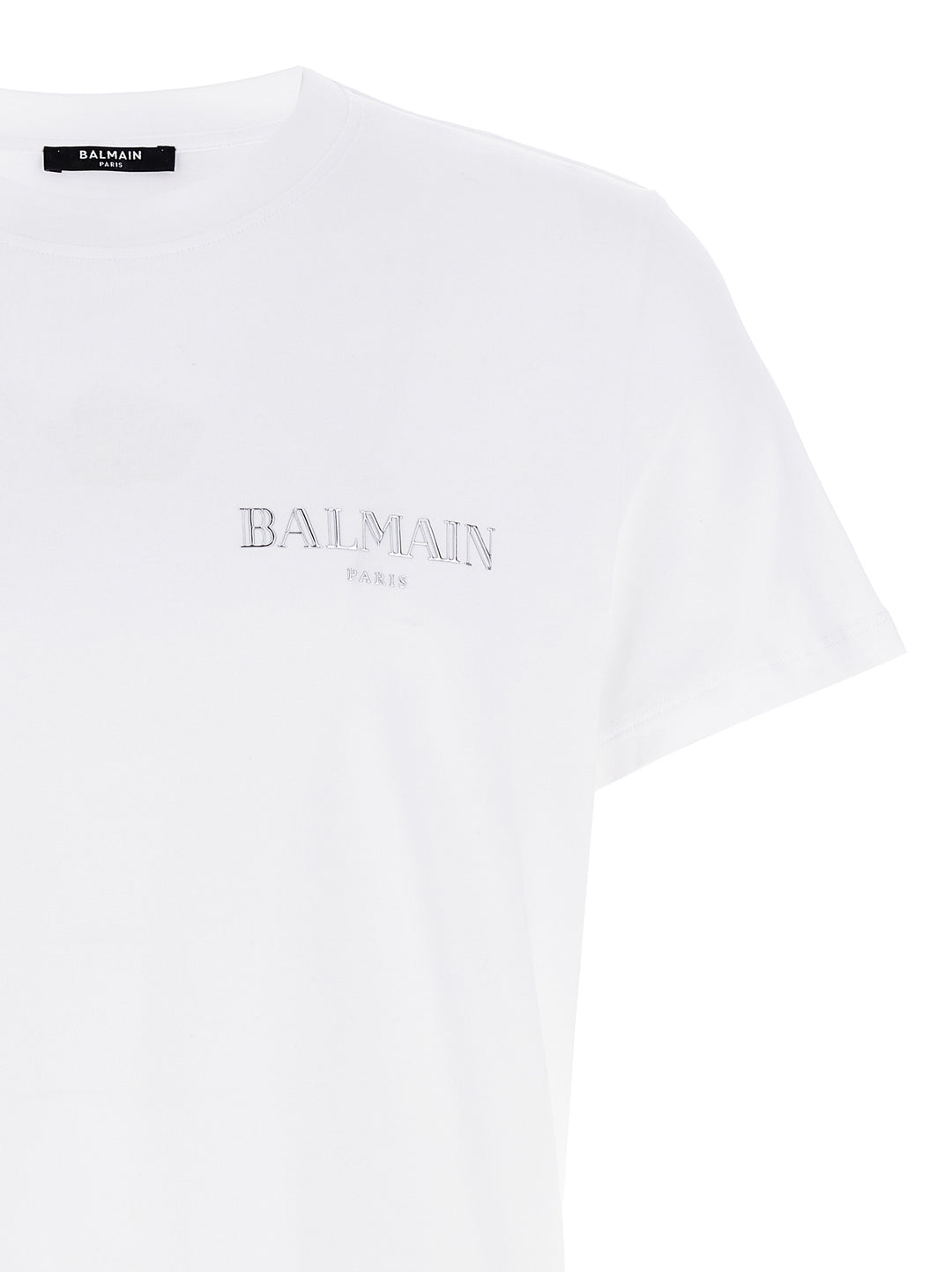Balmain White Organic Cotton T-Shirt