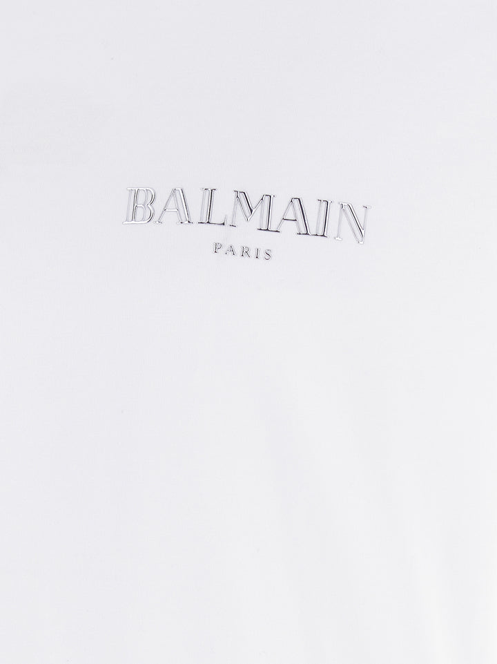 Balmain White Organic Cotton T-Shirt