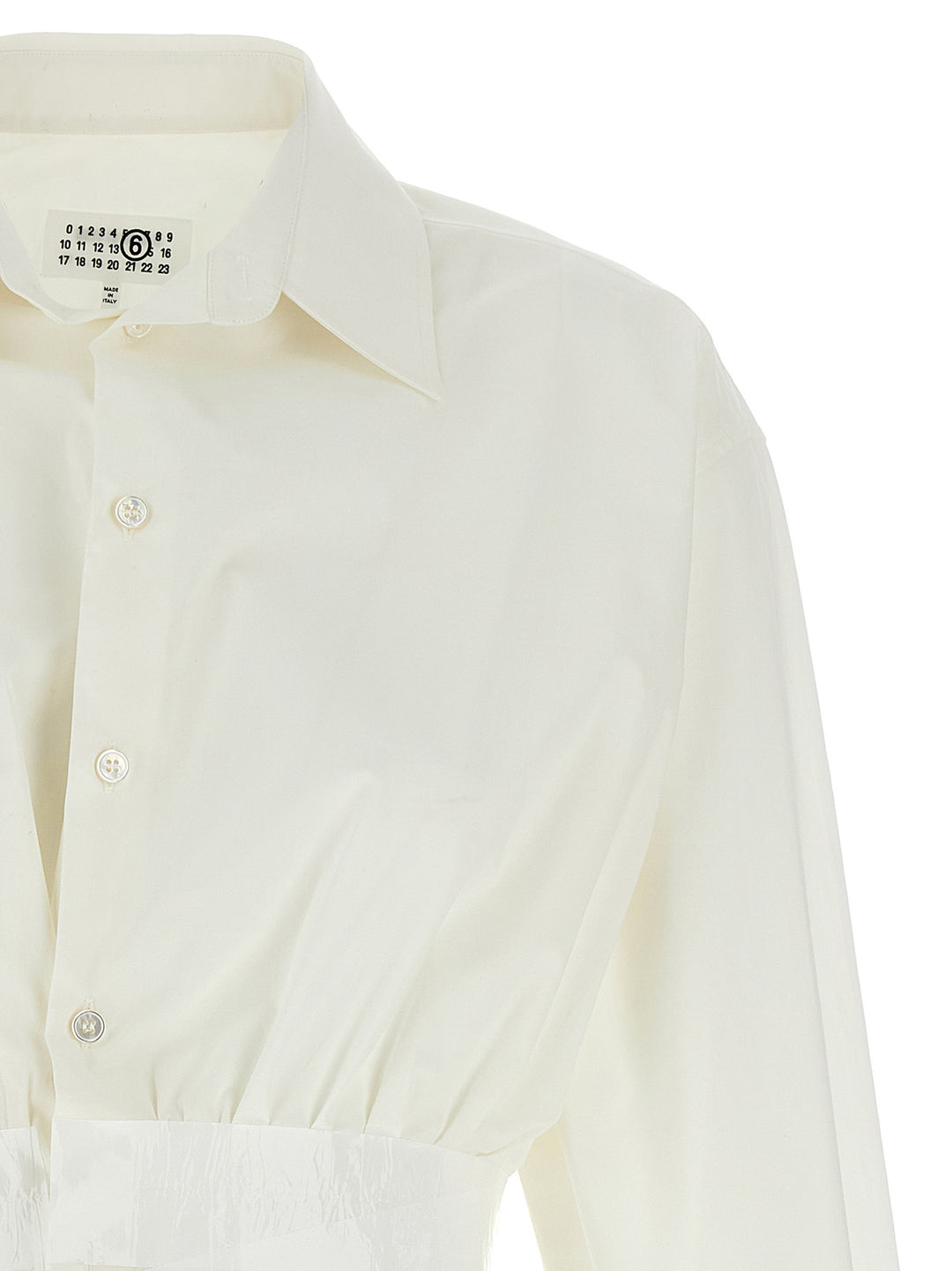 MM6 Maison Margiela White Cotton Blouse