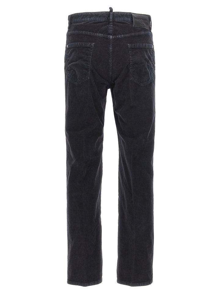 Dsquared² Blue Cotton Casual Pants