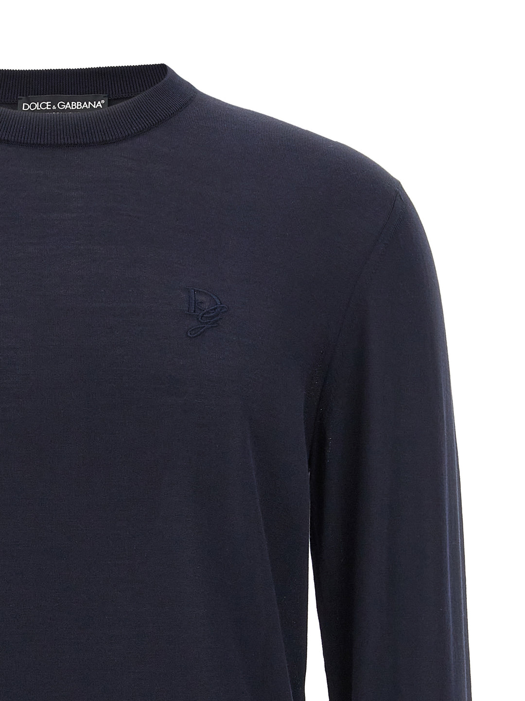 Dolce &amp; Gabbana Blue Silk Cardigan