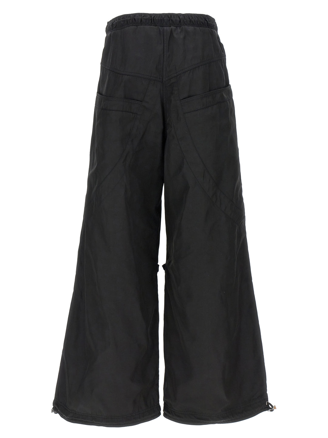 The Attico Black Polyester Casual Pants