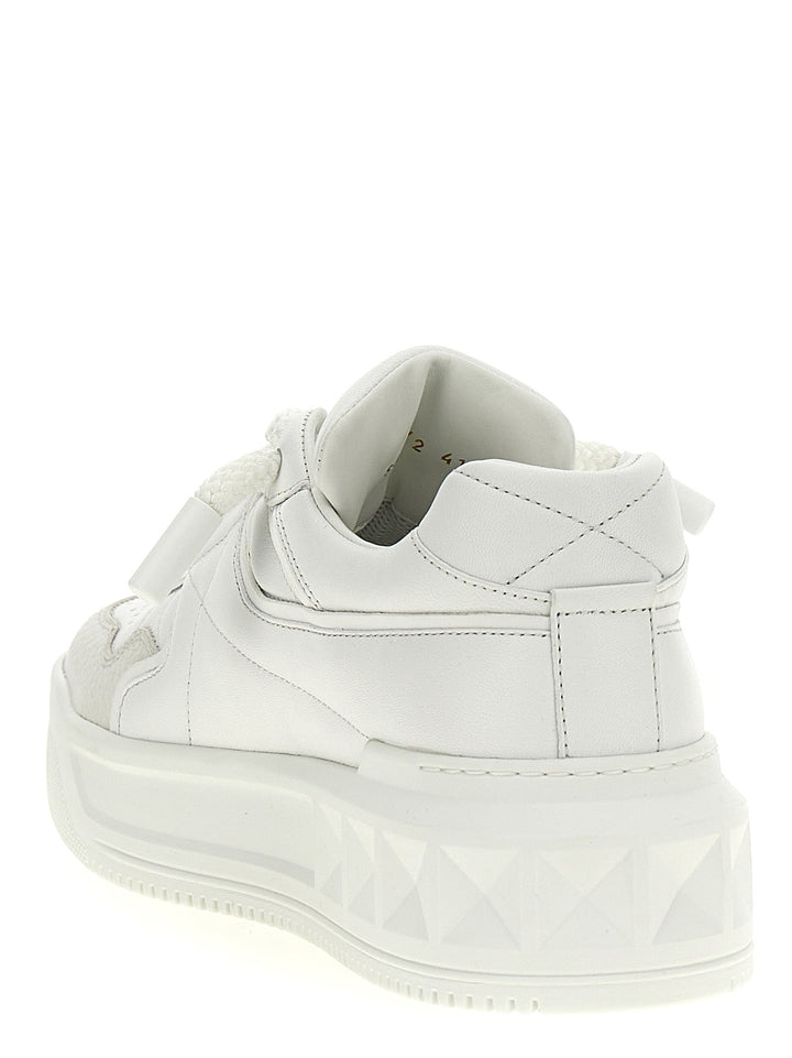 Valentino Garavani White Calfskin Chunky Sneakers