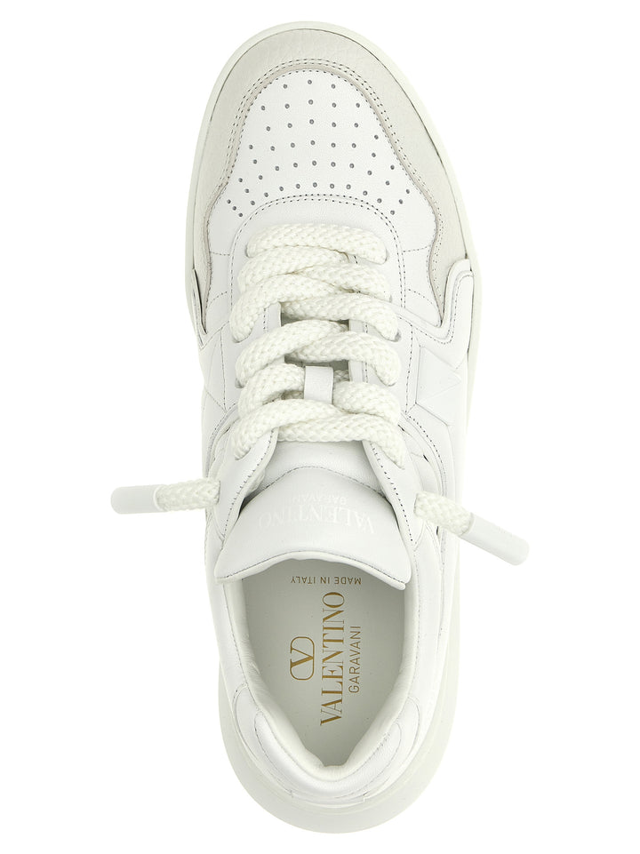 Valentino Garavani White Calfskin Chunky Sneakers