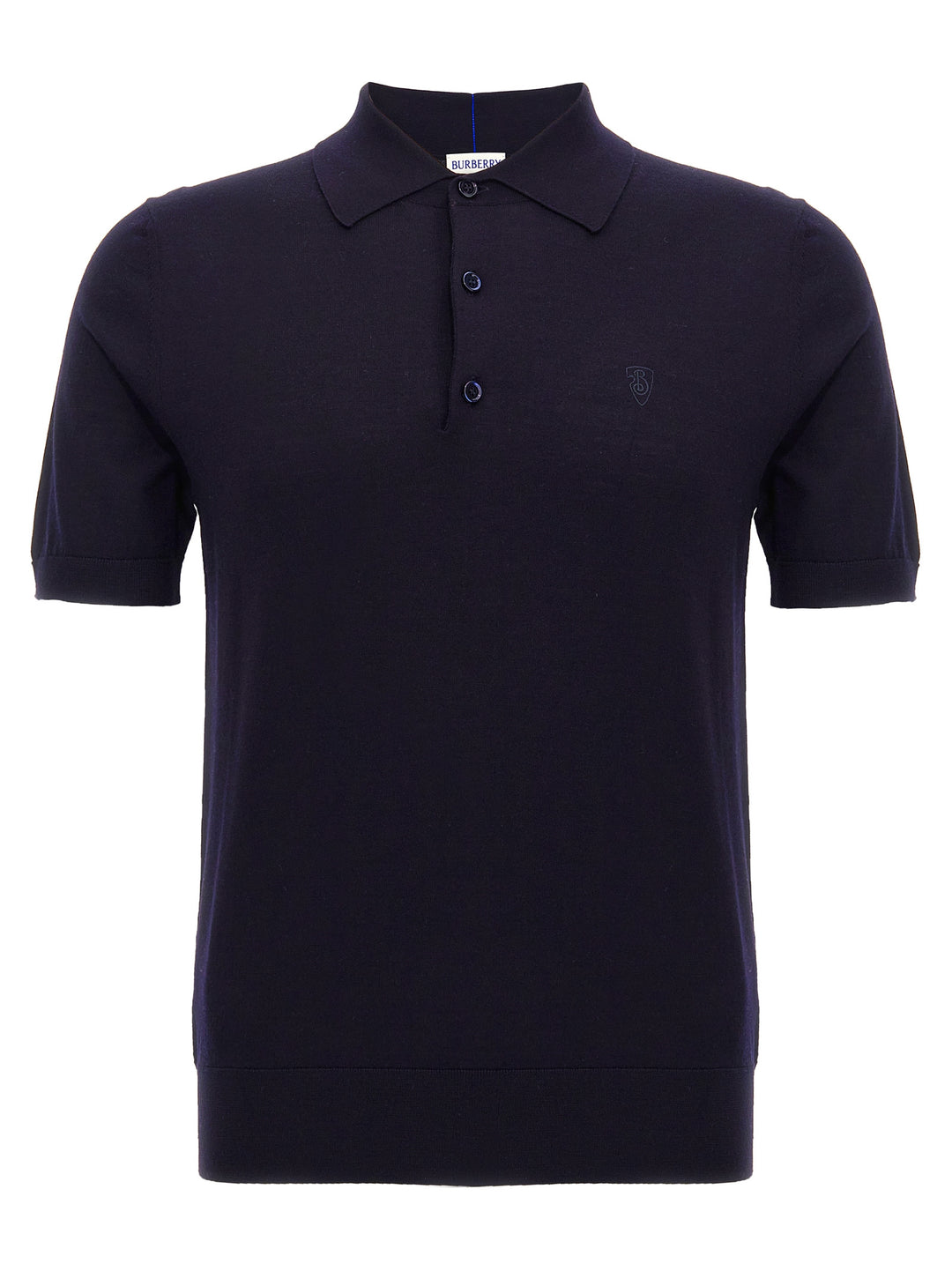 Burberry Blue Wool Polo Shirt