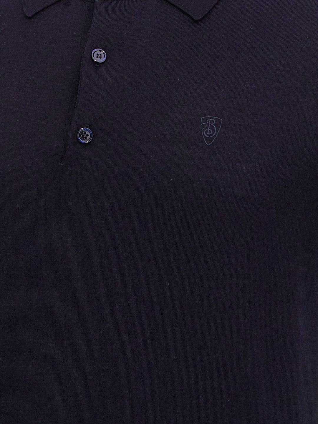 Burberry Blue Wool Polo Shirt