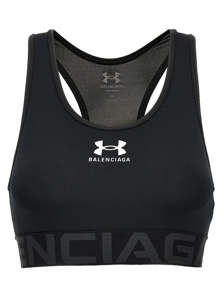 Balenciaga Black Polyester Sport Bra
