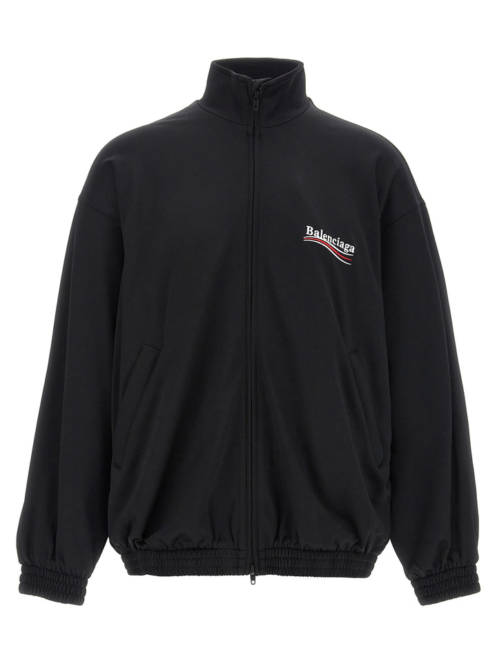 Balenciaga Black Polyamide Sweatshirt