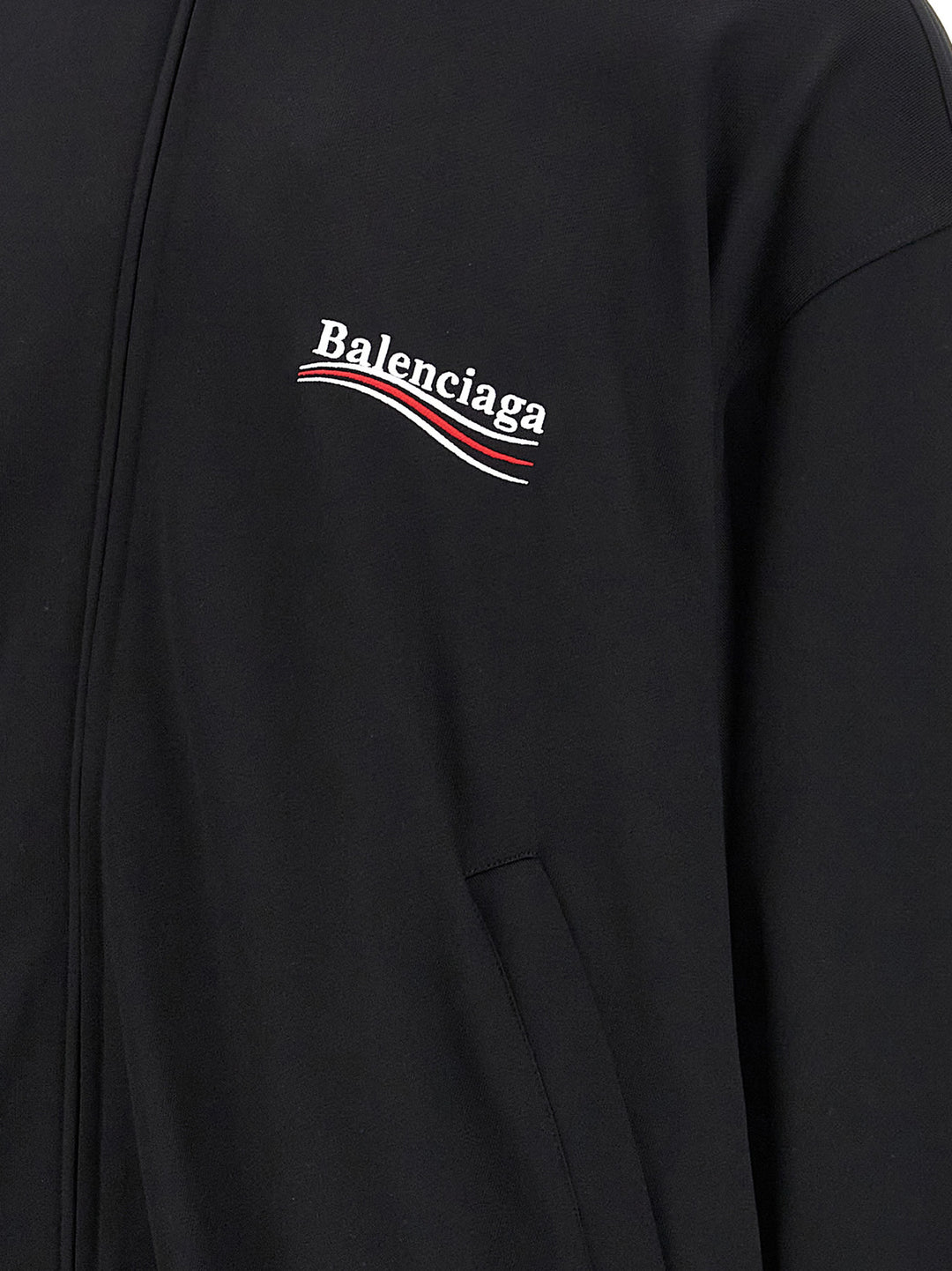 Balenciaga Black Polyamide Sweatshirt