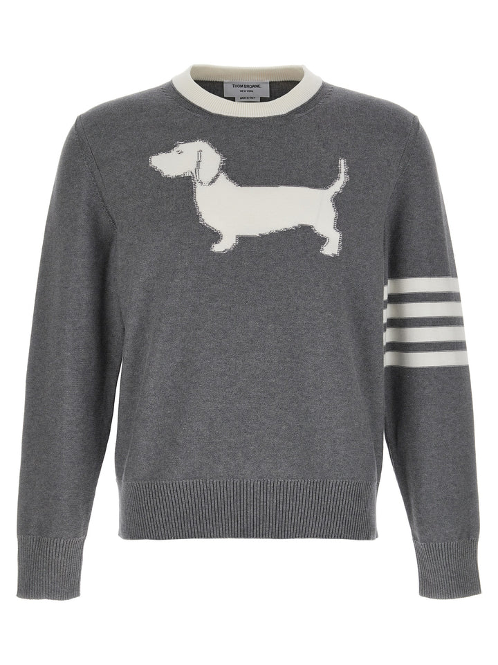 Thom Browne Gray Cotton Cardigan