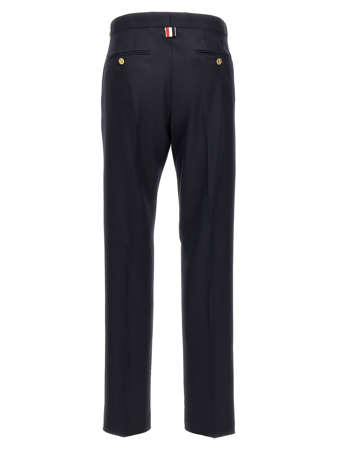 Thom Browne Blue Wool Casual Pants