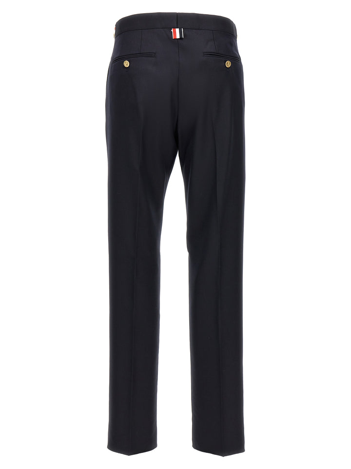 Thom Browne Blue Wool Casual Pants