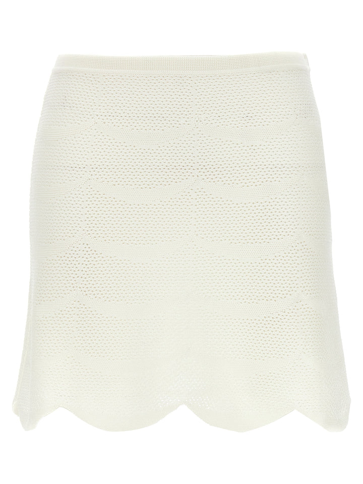 Tom Ford White Cotton Long Skirt