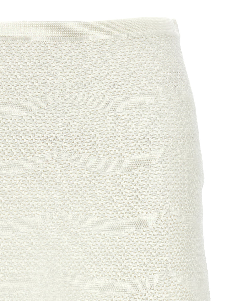 Tom Ford White Cotton Long Skirt
