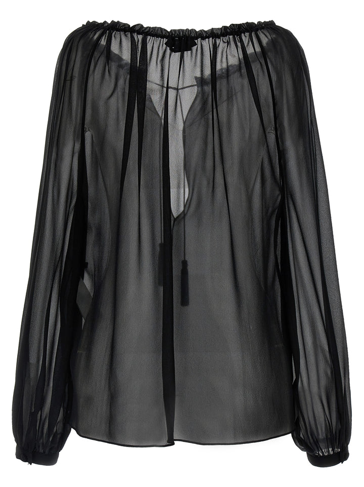 Tom Ford Black Silk Blouse