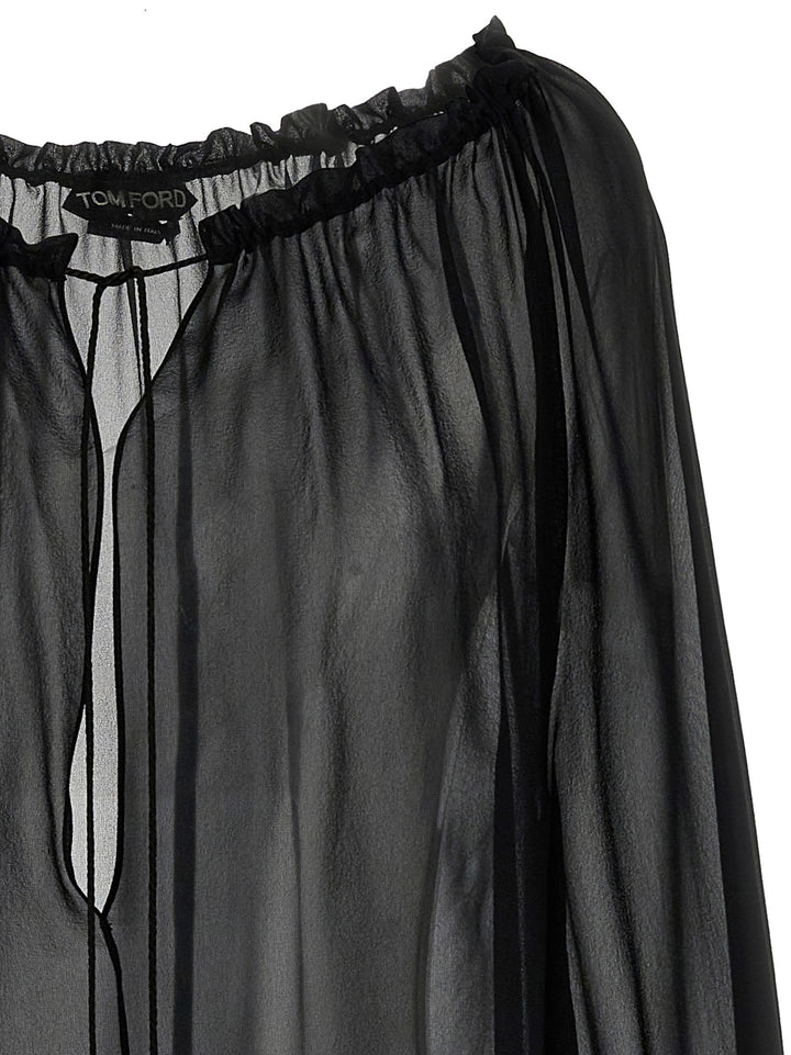 Tom Ford Black Silk Blouse