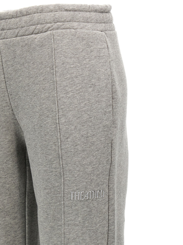 The Attico Gray Cotton Joggers (Workout Pants)