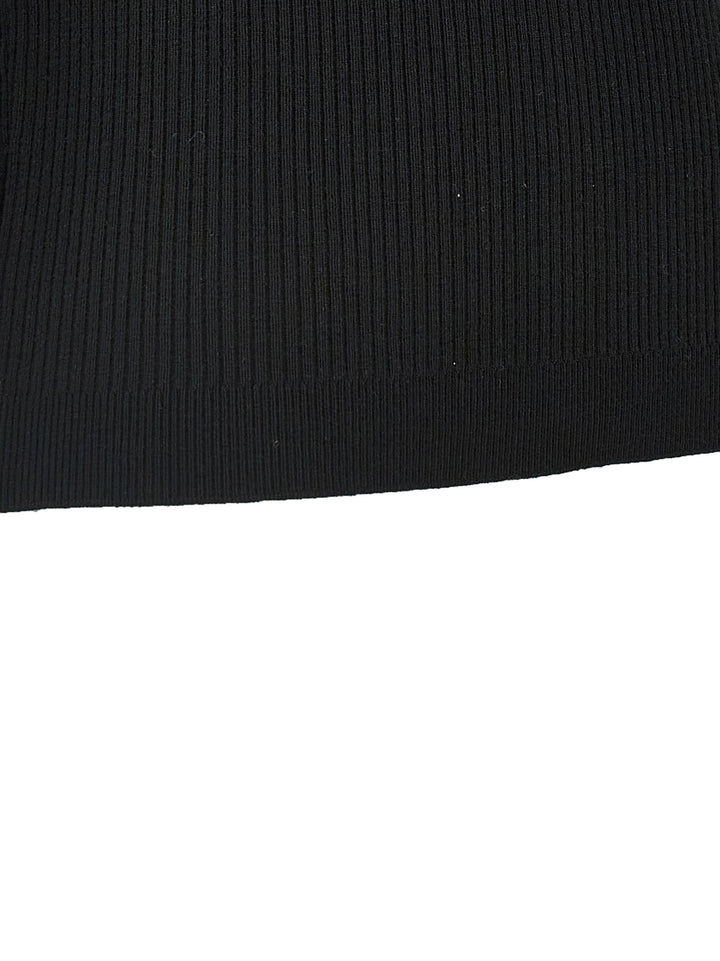 Alessandra Rich Black Wool T-Shirt