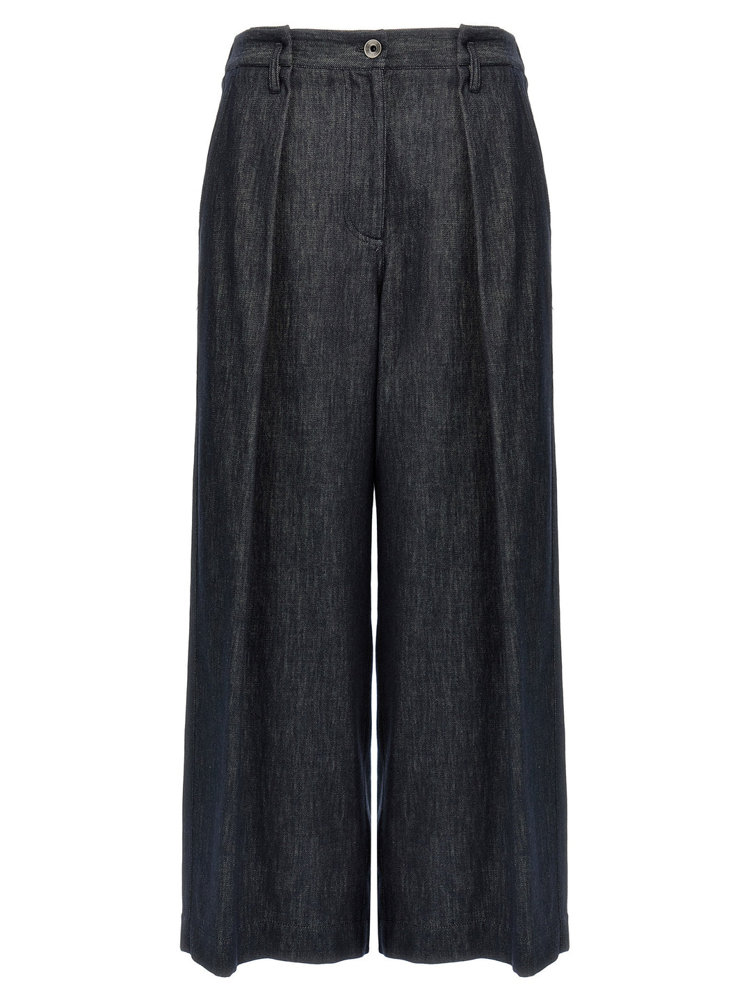 Brunello Cucinelli Blue Cotton Casual Pants
