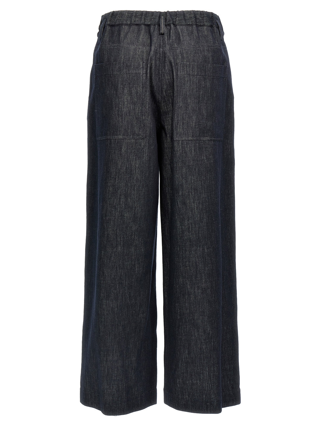 Brunello Cucinelli Blue Cotton Casual Pants