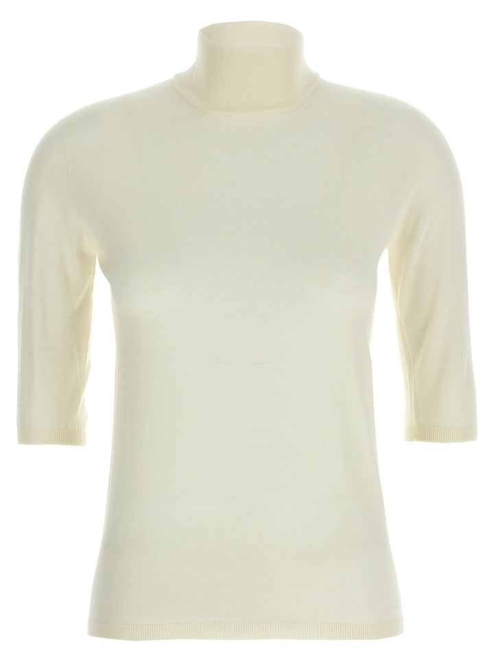 Max Mara White Virgin Wool Cardigan