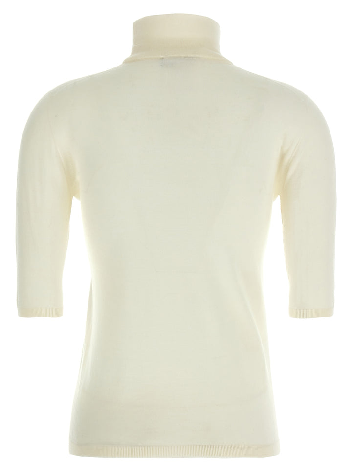 Max Mara White Virgin Wool Cardigan