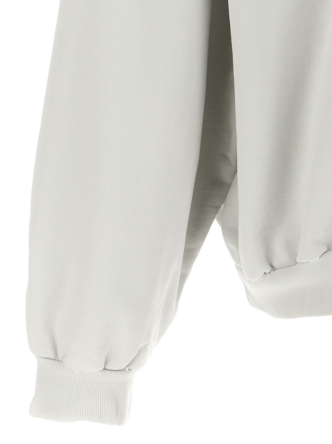 Balenciaga White Cotton Sweatshirt