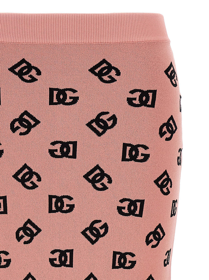 Dolce &amp; Gabbana Multicolor Viscose Midi Skirt