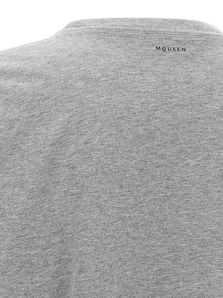 Alexander McQueen Gray Cotton T-Shirt