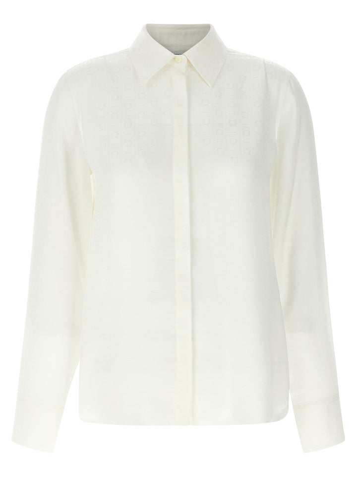 Ferragamo White Silk Blouse