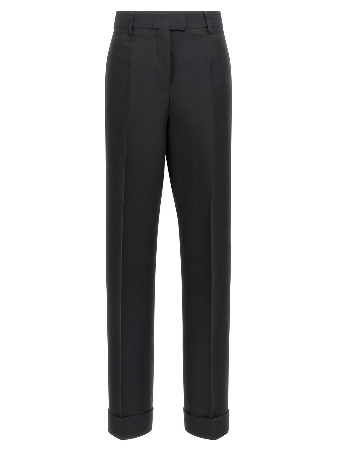Ferragamo Black Viscose Dress Pants