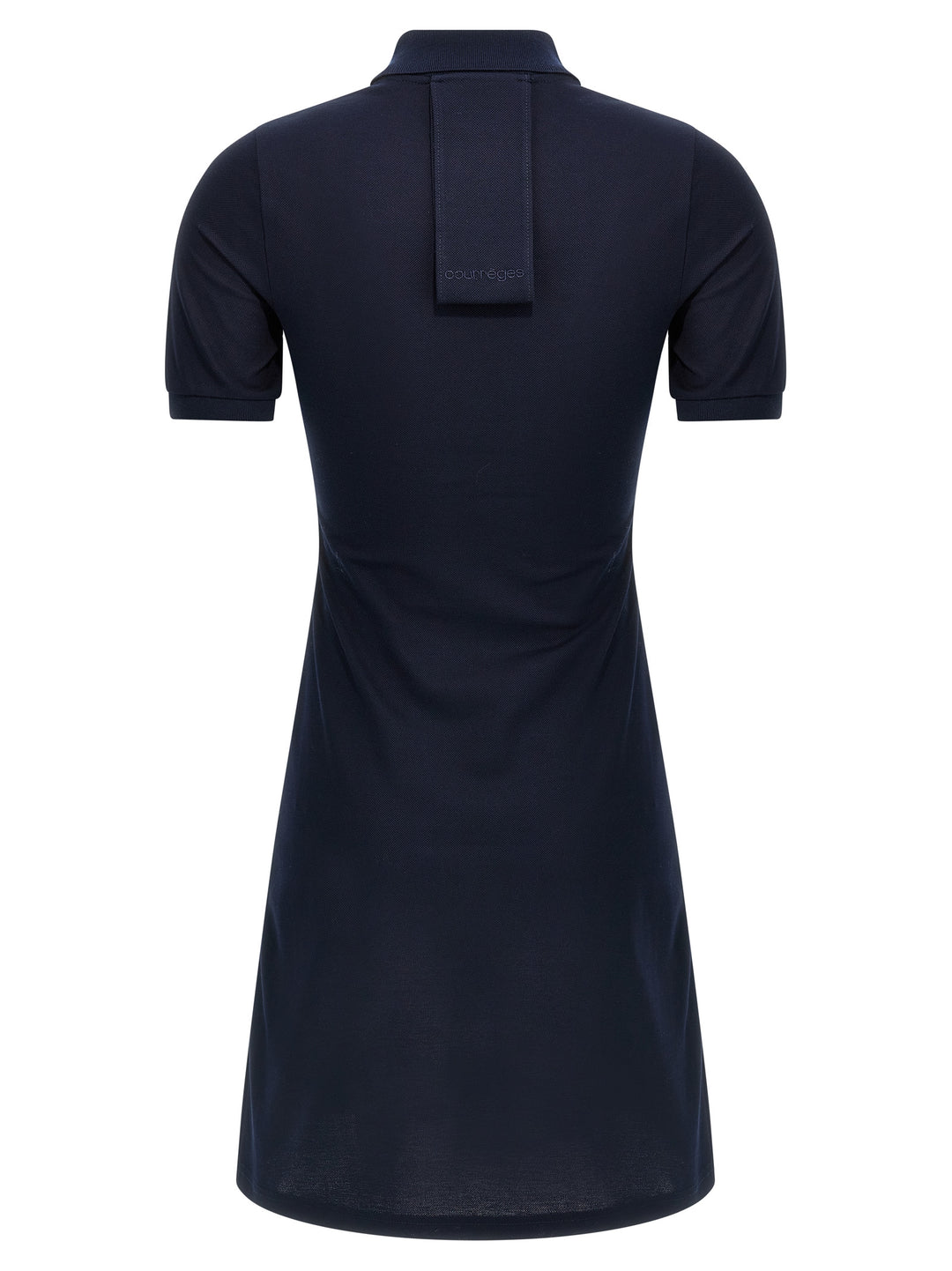 Courrèges Blue Cotton Short Dress
