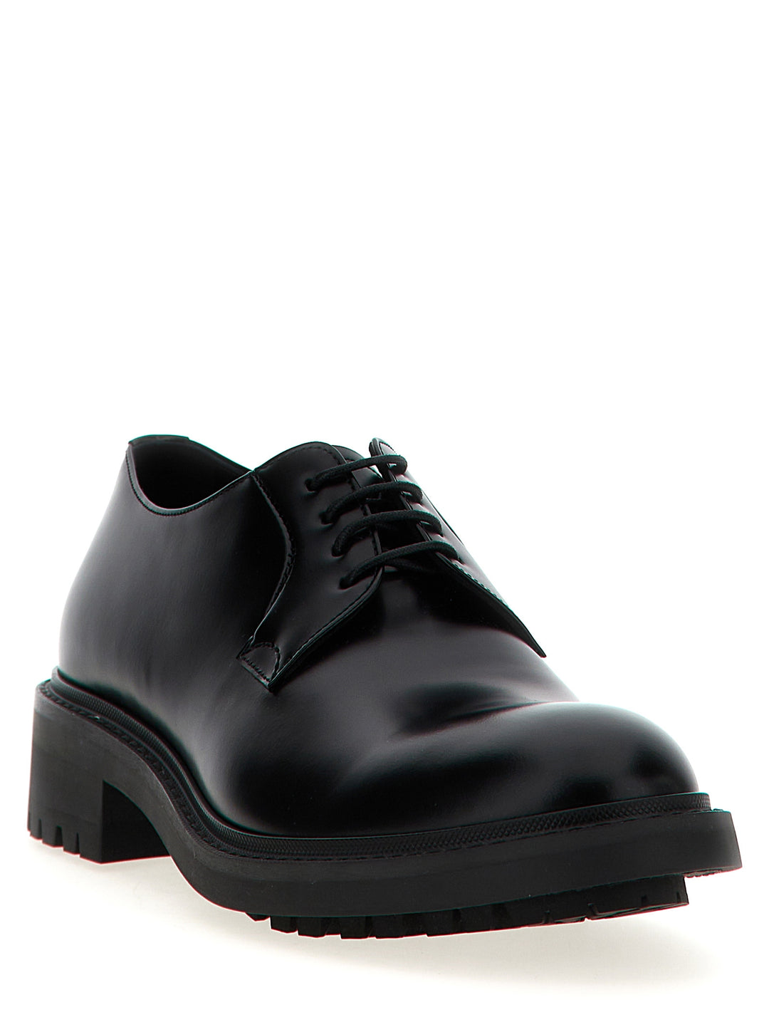 Saint Laurent Black Lamb Leather Oxfords And Derbies