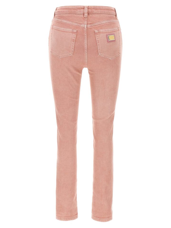 Dolce &amp; Gabbana Multicolor Cotton High-Waisted Jean