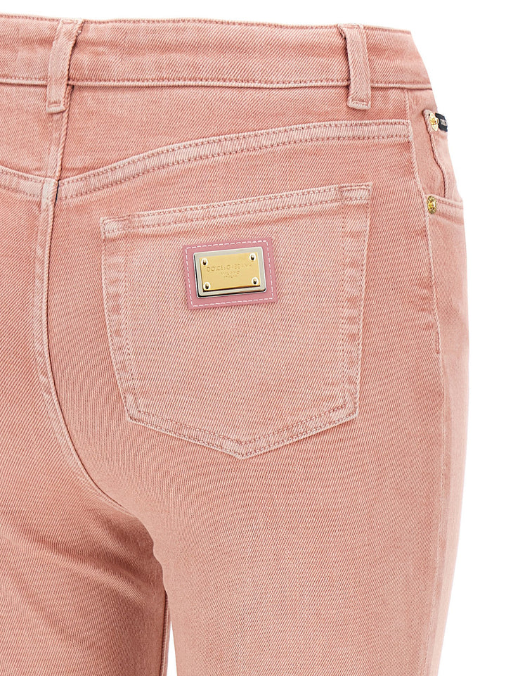 Dolce &amp; Gabbana Multicolor Cotton High-Waisted Jean