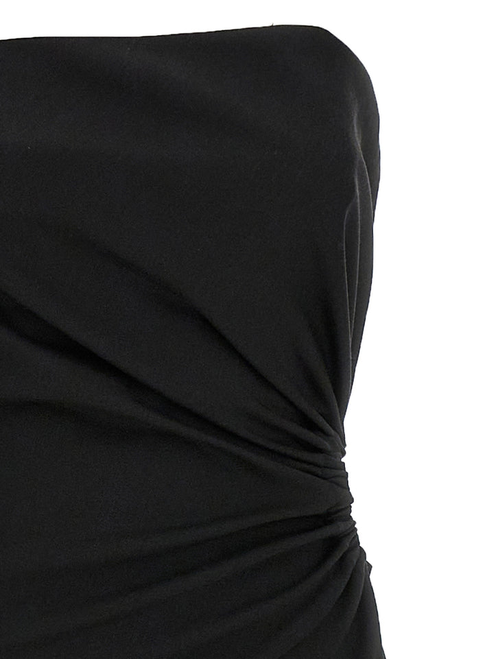 Max Mara Black Virgin Wool Long Dress
