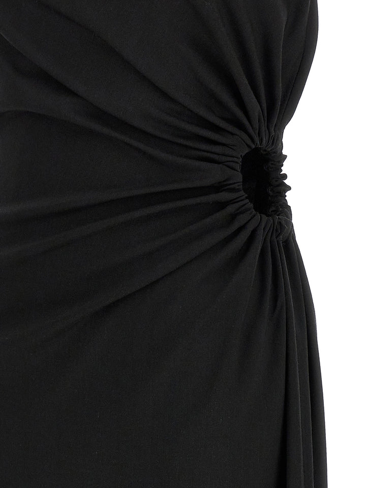 Max Mara Black Virgin Wool Long Dress