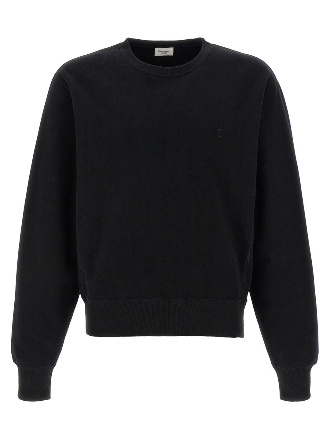 Saint Laurent Black Cotton Sweatshirt