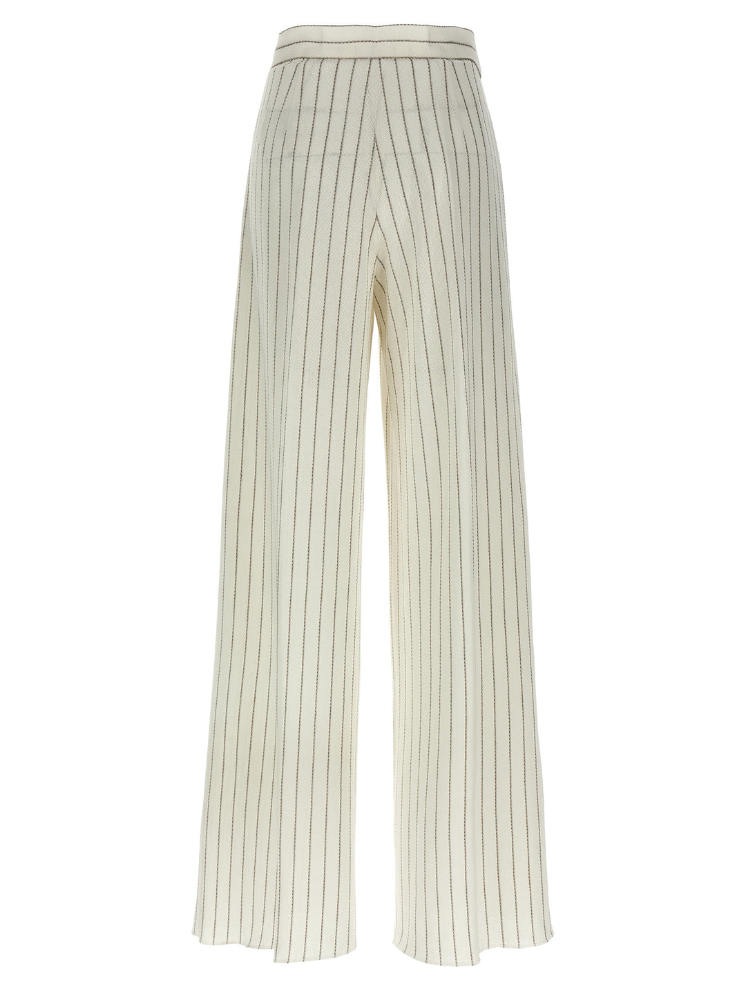 Max Mara White Cotton Casual Pants