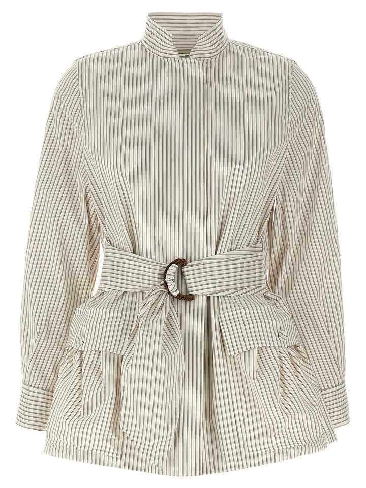 Fendi White Cotton Shell Jacket