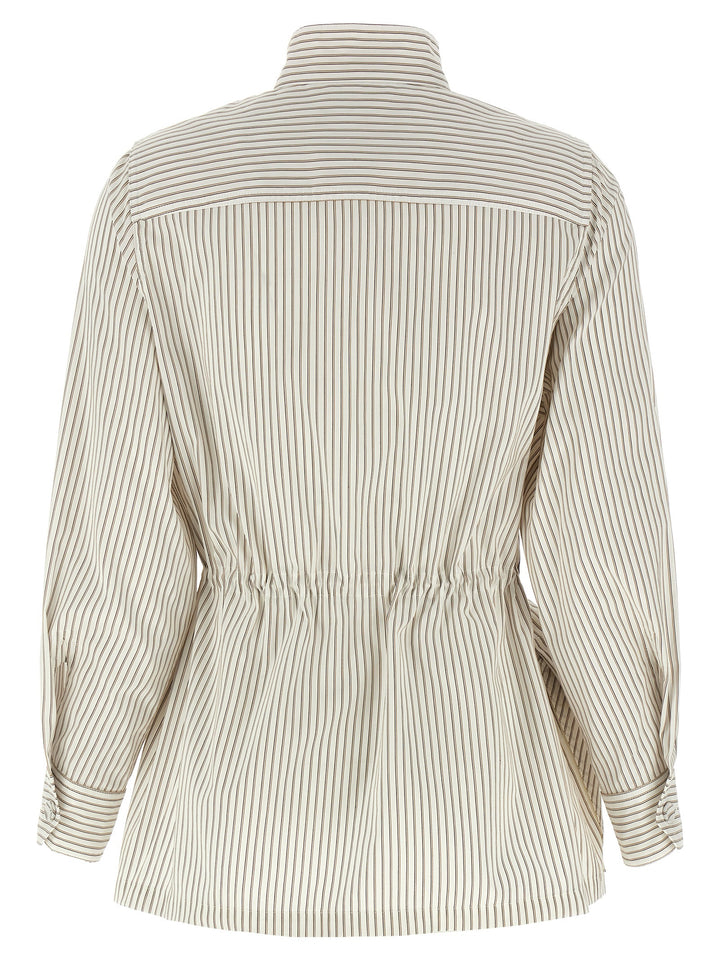 Fendi White Cotton Shell Jacket