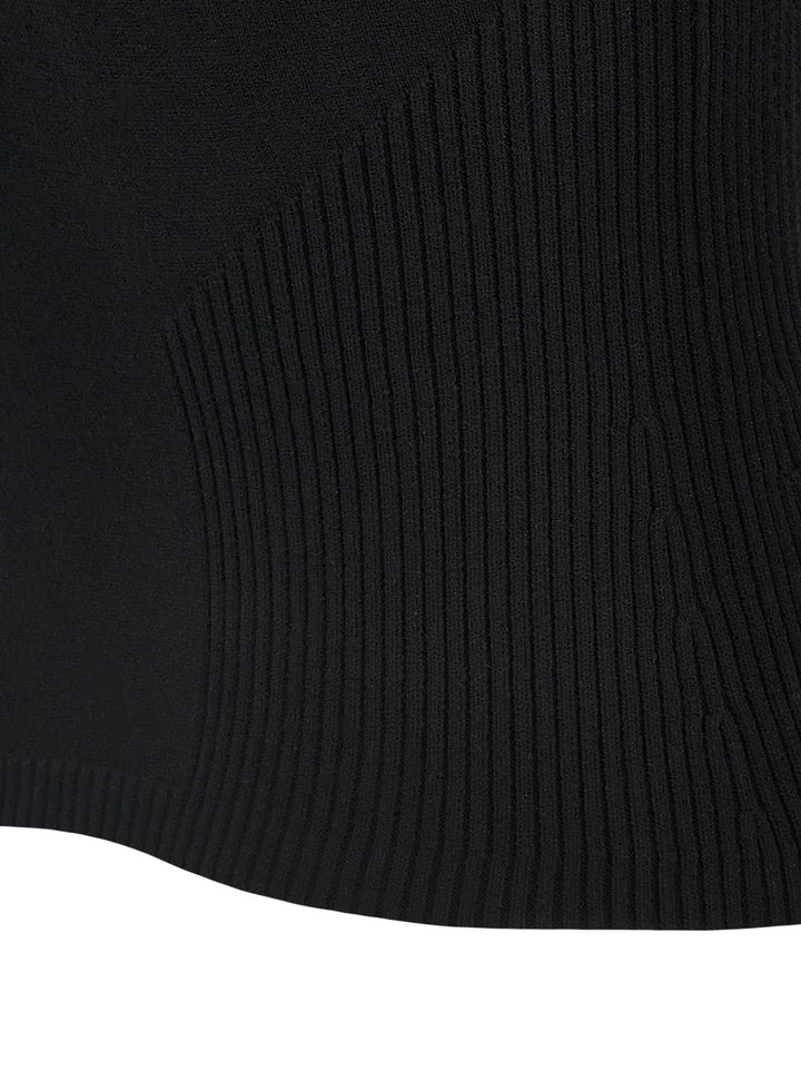 Marine Serre Black Viscose Tank Tops