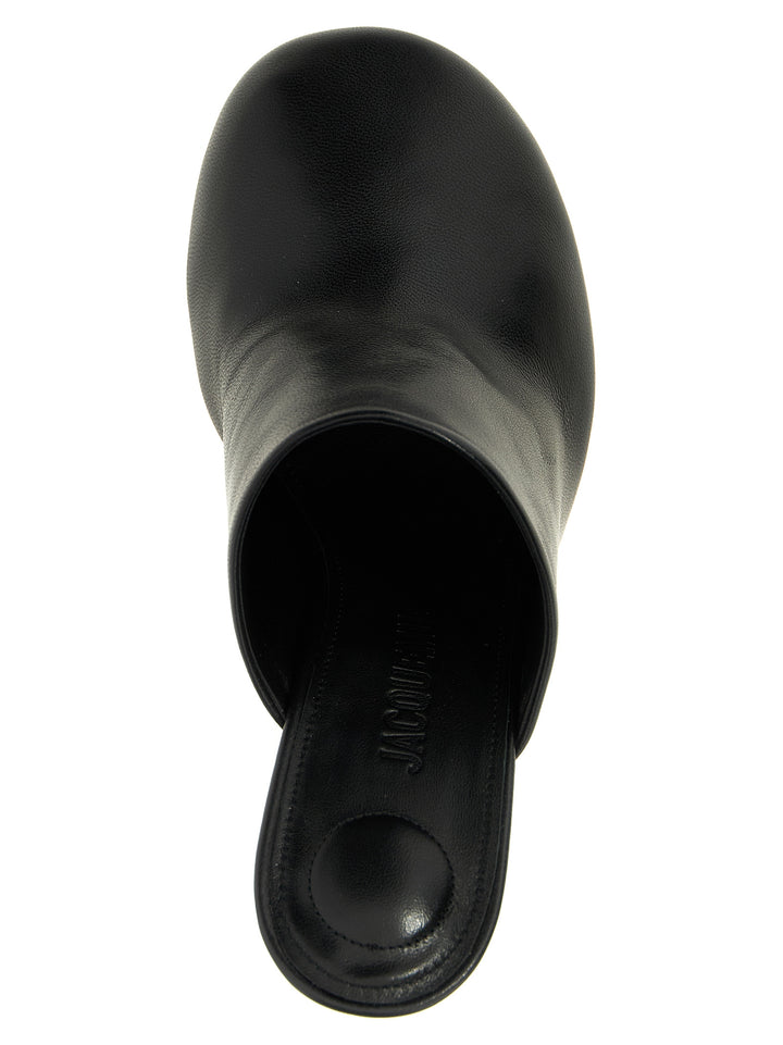 Jacquemus Black Lamb Leather High Heel Pumps