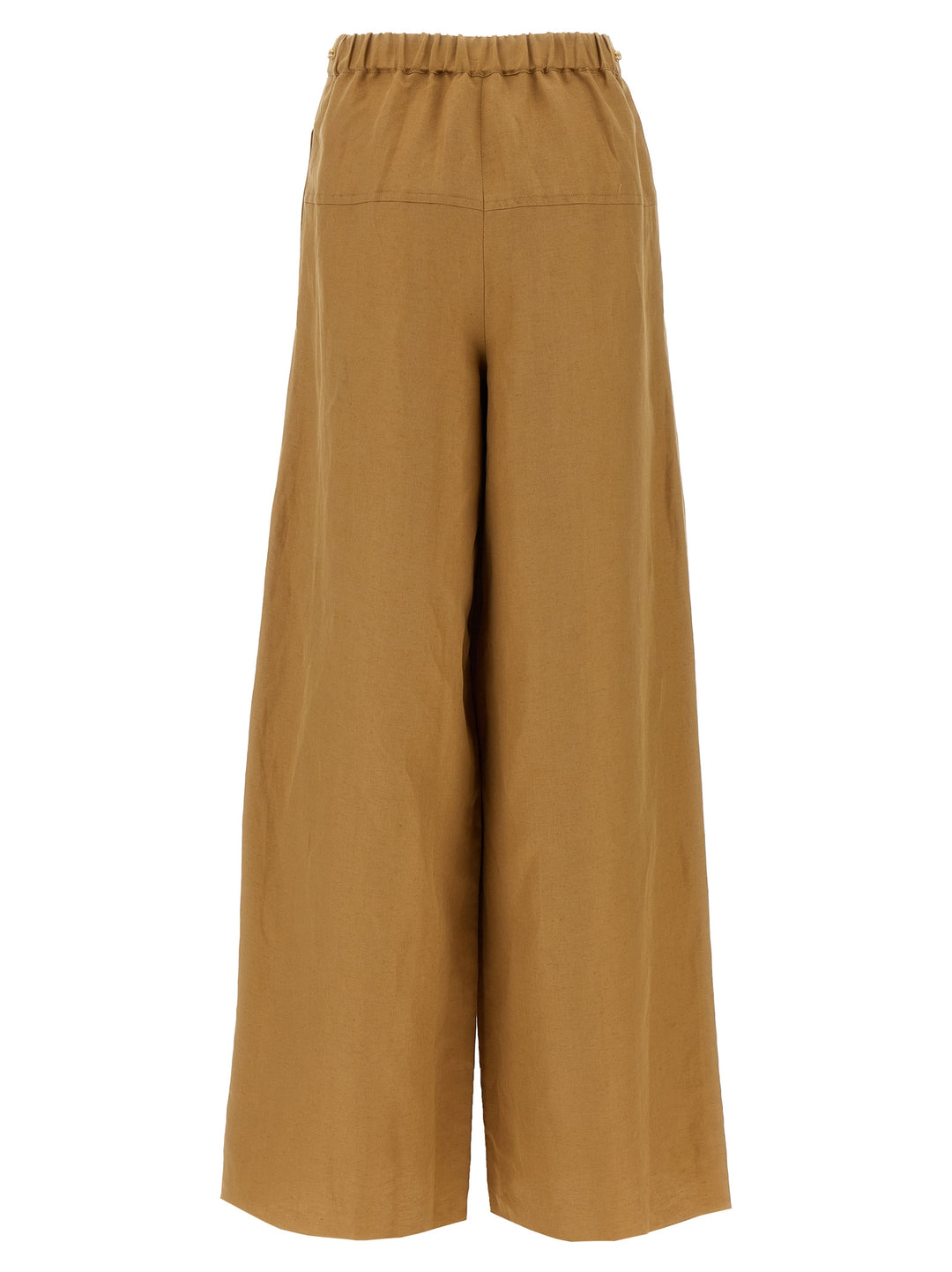 Max Mara Brown Flax Casual Pants