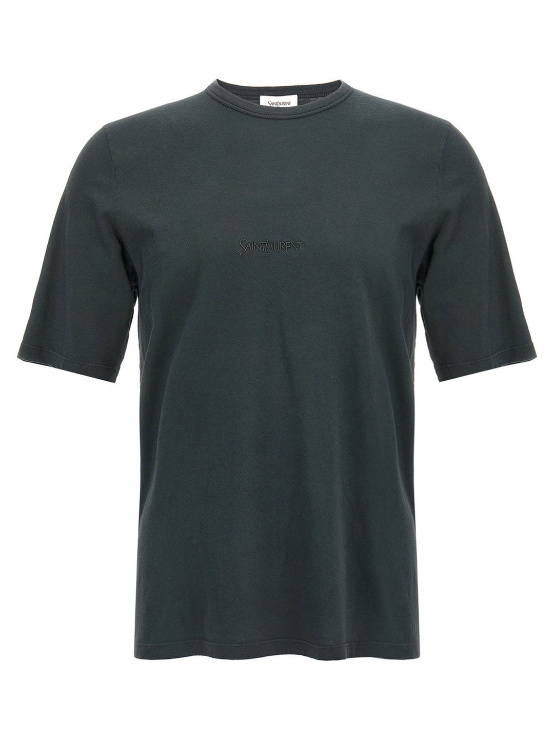 Saint Laurent Black Cotton T-Shirt
