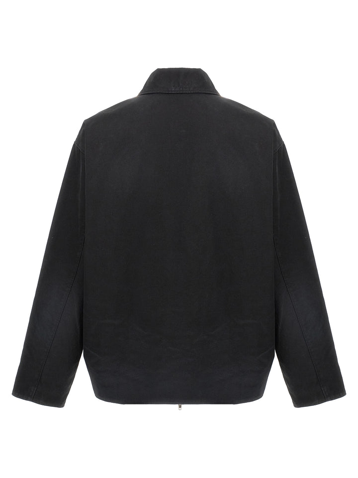 Balenciaga Black Cotton Full-Length Jacket