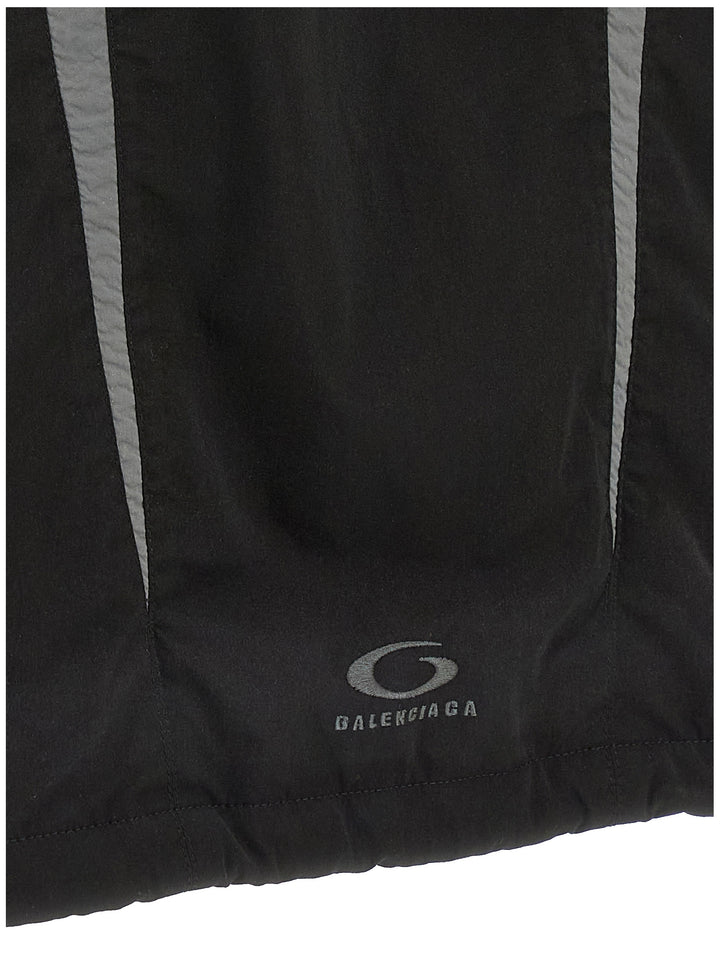 Balenciaga Black Polyester Shell Jacket