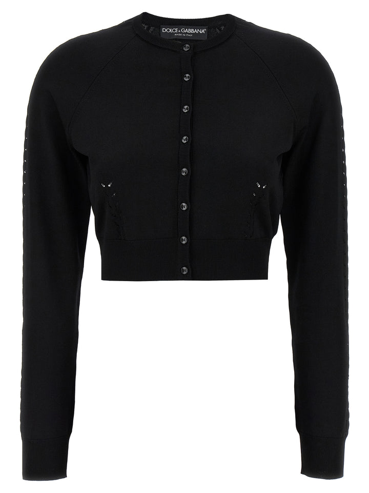 Dolce &amp; Gabbana Black Viscose Cardigan
