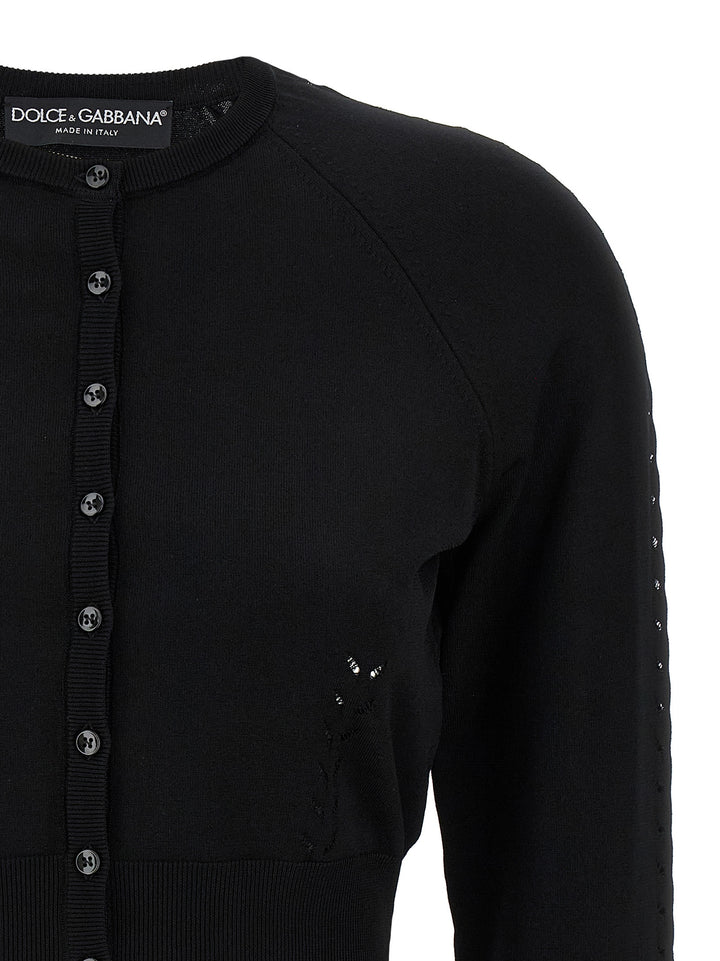 Dolce &amp; Gabbana Black Viscose Cardigan