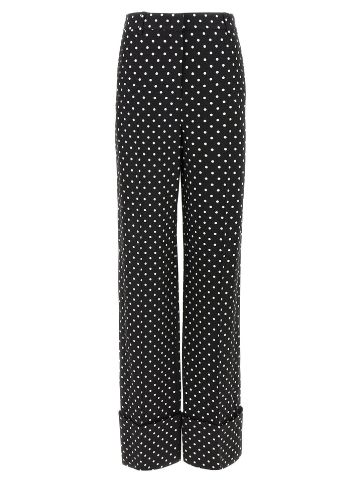 Valentino Garavani Bicolor Viscose Casual Pants